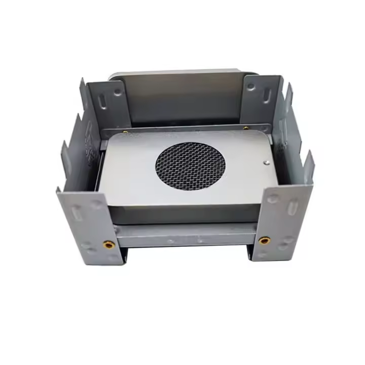 Mini estufa de acero inoxidable para exteriores, quemador de alcohol ligero portátil VIES, senderismo, barbacoa - 1