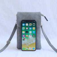 Bolso bandolera de PU para mujer, bolso pequeño con estilo mensajero para teléfono móvil, color sólido y cierre de hebilla - details 3