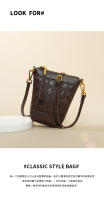 Bolso de mensajero de cuero, pequeño y ligero mini bolso pequeño vertical de piel de vaca para mujer, bolso para teléfono móvil. - details 7