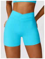 Pantalones cortos de Yoga de cintura alta para mujer, mallas cortas de realce de barriga para Fitness, gimnasio, correr - details 20