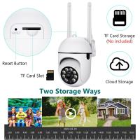 WIFI Inalámbrico Cámara de Vigilancia Móvil Inteligente Remoto Lámpara Cabezal Monitor HD Full Color Cámara 2MP Doble Frecuencia 5G - details 0