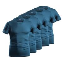 Pack 5 Hombre manga corta Carrera deportiva Camisetas Básicas ORIGINAL en Varios Colores |   Casual |   Rápido seco |   ligero transpirable |   Tallas M-5XL - details 5