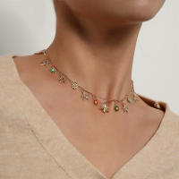Collar de estilo informal hawaiano de múltiples elementos, collar de margaritas y flores de estrella de mar de tubo recto a la moda - details 1