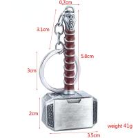 Llavero De Thor's Hammer Metálico Para Hombres Y Mujeres Accesorio De Moda Joyería Tendencia Regalo Llavero De Coche Y Bolso - details 4