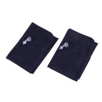Cojín de asiento inflable de 2 piezas, almohada de viaje para dormir, soporte para la cabeza en el coche, azul profundo, 38x24cm - details 1