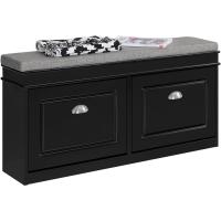 Organizador de Zapatos Estrecho con Asiento Almacenamiento de Calzado para Dormitorio Blanco - details 18