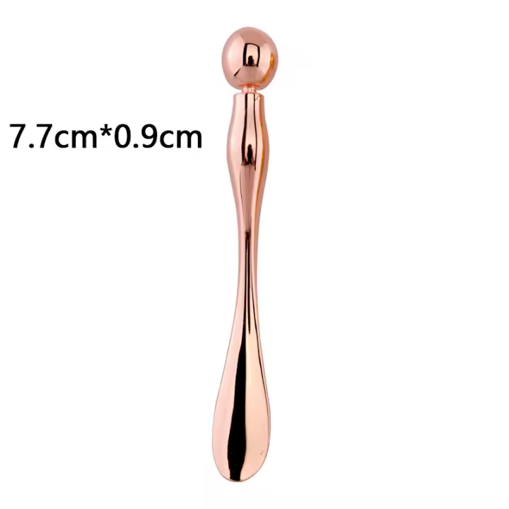 Herramienta de Cuidado Facial Barra de Masaje de Cara de Metal Anti Arrugas Aplicador de Crema para Ojos Mezclador de Mascaras Espatula y Escoop - 1