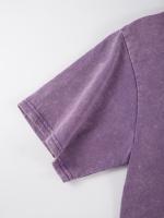 Camisetas lavadas con estampado abierto de sandía para mujer, Camiseta de algodón Y2K, Top holgado de Hip Hop, ropa suave y transpirable - details 66