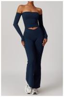Pantalones de Yoga de Cintura Alta para Mujeres Ajuste Ajustado, Levantamiento de Cadera, Estilo Plumedo Ideal para Yoga y Fitness Material de Nylon - details 18