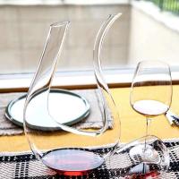 100% sin plomo, diseño en forma de U, aireador, botella y botella de vidrio, accesorios para vino de 1,5 litros - details 3