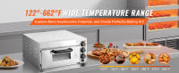 SucceBuy Encimera comercial para horno de pizza, acero inoxidable, con piedra y mango, multiusos para hornear en interiores. - details 2