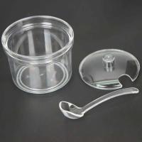 Cuchara y tapa para condimentos, tarro acrílico transparente a prueba de goteo, recipiente para condimentos visible, mesa de comedor - details 3