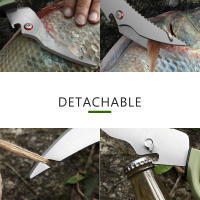 Tijeras de corte de pesca Premium, cocina resistente con cuchillas desmontables, acero inoxidable, multifunción, tijeras para aves de corral - details 5