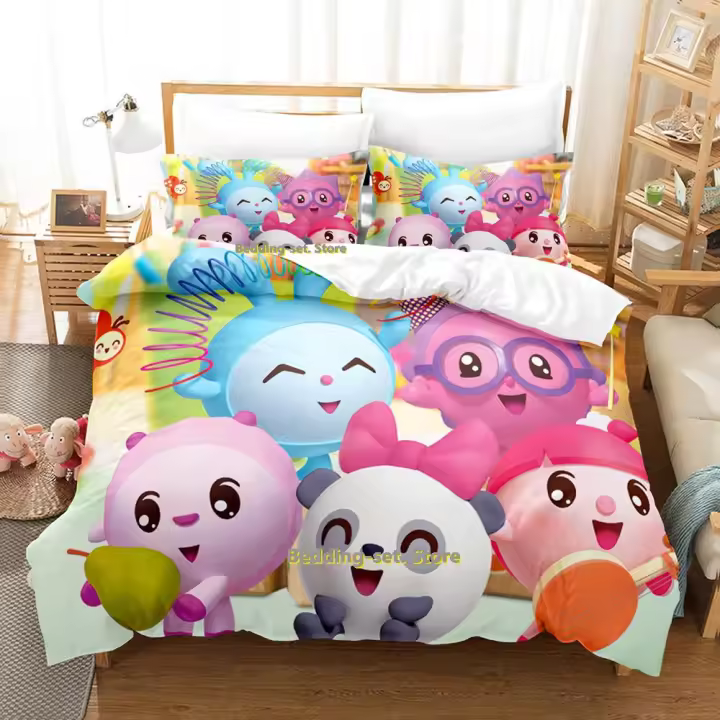 Juego de Ropa de Cama BabyRiki con Estampado 3D de Anime Tamaño de Cama Individual, Doble, Rey - 1