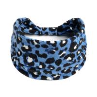 Diademas anchas para mujer, turbante anudado, diademas elásticas antideslizantes, envolturas para la cabeza bohemias, bufandas para el cabello de algodón para Yoga y entrenamiento de leopardo - details 18