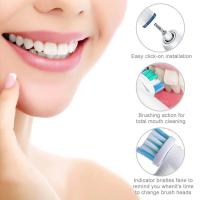 Cabezas de Cepillo Eléctrico Oral B Sensitive Clean Pro D16 D12 Juego de 4 FlossAction Reemplazos - details 1
