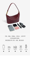 Bolso de mano informal tejido a mano para mujer, bolso sencillo para lonchera, bolso de moda para axila - details 10