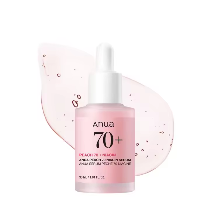 Anua Peach 70 Esencia de nicotinamida 30 ml/Esencia facial iluminadora e hidratante para la piel/Limpieza diaria y belleza (1 onza líquida) - 1