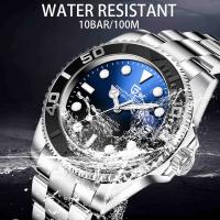 Reloj Mecánico de Sapphire de Diseño PAGANI Reloj Automático de Acero Inoxidable Impermeable para Hombres Correa de Cuero Estilo Formnal - details 1