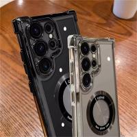 Para fundas de teléfono con revestimiento Magsafe para Samsung Galaxy S25 S24 S23 S22 Ultra S21 Plus FE 5G Note 20 cubierta magnética transparente a prueba de golpes - details 3