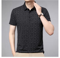 Polo de Algodón de Seda de Verano Camiseta de Negocios Casual para Hombres - details 3