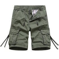 Pantalones Cargo de Algodón 100% para Hombres Cintura Elástica, Múltiples Bolsillos, Estilo Casual Militar - details 1