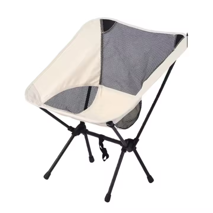 Camping al aire libre portátil plegable Luna Silla Camping Pesca Silla Ocio Playa Silla Tubo de Acero Grueso Peso 100KG - 1