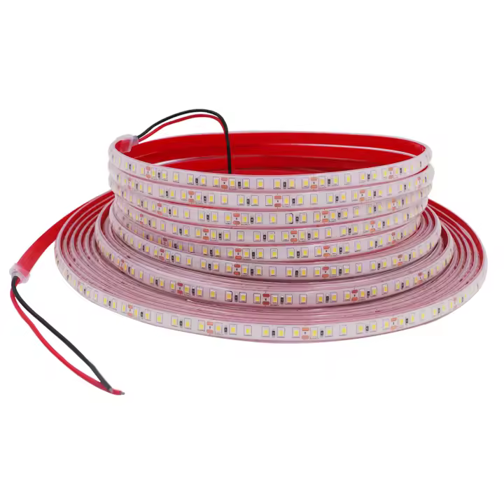 Tira de luces LED de alta seguridad, cinta impermeable IP68 de 2835 Leds/M, 24V, 120 luces, para exteriores, jardín, 20 m/rollo - 1