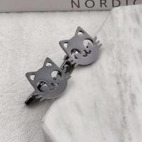 Gemelos de gato de acero inoxidable, accesorios decorativos clásicos, botones de camisa de moda, regalo del novio - details 3
