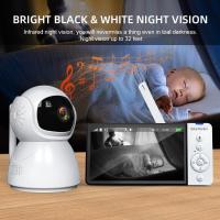 Monitor para Bebé con Cámara y Visión Nocturna, Pantalla LCD de 5", 20 Horas de Duración de la Batería, Alcance de 300M, Comunicación Bidireccional, Sensor de Temperatura, 360 °   Inclinación, resolución de video 1080p, no requiere wifi - details 2