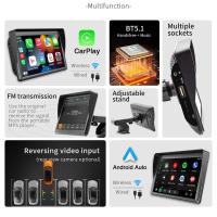 Reproductor de vídeo de radio de coche universal de 7 pulgadas inalámbrico para CarPlay Android Pantalla táctil - details 4