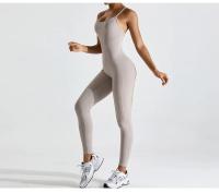 Monos de yoga sin costuras para mujer, ropa deportiva informal de una pieza para entrenamiento, danza y gimnasio - details 2