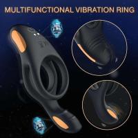 Anillo vibrador de conejo con control remoto SEX para hombres, estimulación testicular, empaque privado - details 3