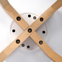 Sillas de Comedor Nórdicas 4 Piezas Diseño con Patas Madera de Haya Almohadilla y Cubierta - details 2