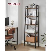 Estantería de 5 Niveles, Librería Industrial, Fácil de Montar, para Salón, Dormitorio, Cocina, Marrón Rústico y Negro LLS45X - details 1