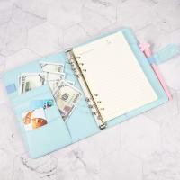 Carpeta de Anillos de Cuero PU A5 con Cubierta Refillable Ideal para Uso al Aire Libre y en Interiores Carpeta de Notas de Negocios y de Reuniones - details 1