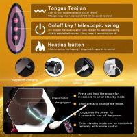 Consolador grande negro, consoladores telescópicos con calefacción, vibrador masajeador, vibradores de punto G realistas enormes, Juguetes sexuales sexis para adultos 18 - details 7