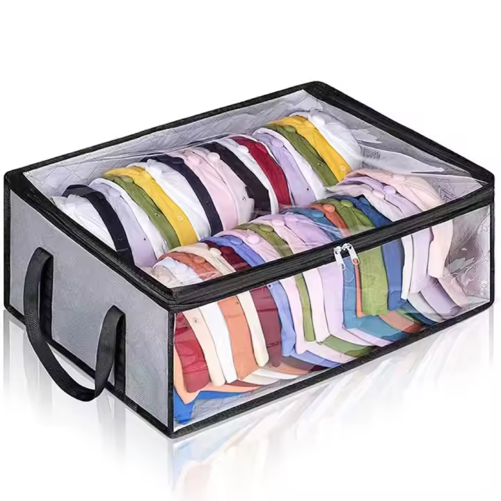 Caja de almacenamiento plegable para gorra de béisbol, bolsa de almacenamiento para gorra de gran capacidad, ahorro de espacio, diseño ensanchado a prueba de polvo, estuche organizador de armario - 1