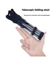 Silla de camping multifuncional para pesca triangular pequeña al aire libre, taburete plegable, silla de parque para necesidades diarias del hogar - details 1