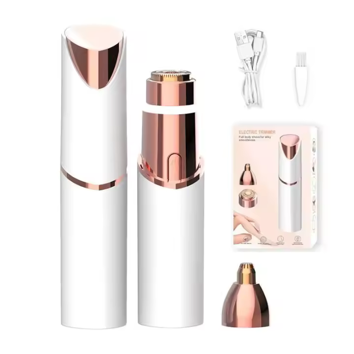 Recortador eléctrico de cejas para mujer, lápiz labial con eliminación de cara, USB, Mini afeitadora, depiladora, novedad de 2025 - 1