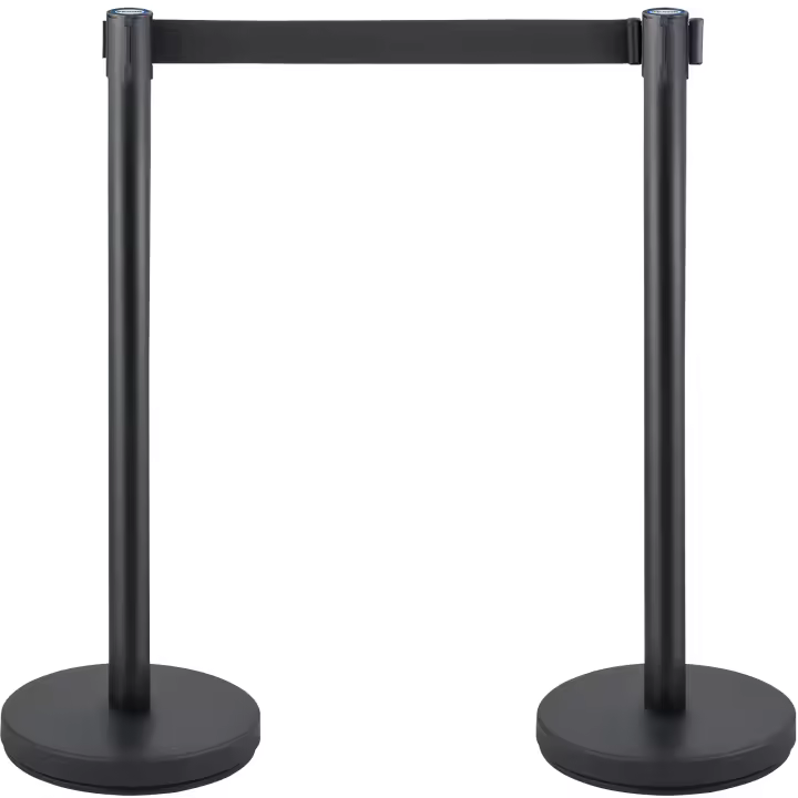 SucceBuy Juego de postes de control de multitudes, base de hormigón y metal, montaje de fácil conexión para gestión de eventos, colas y barreras - 1