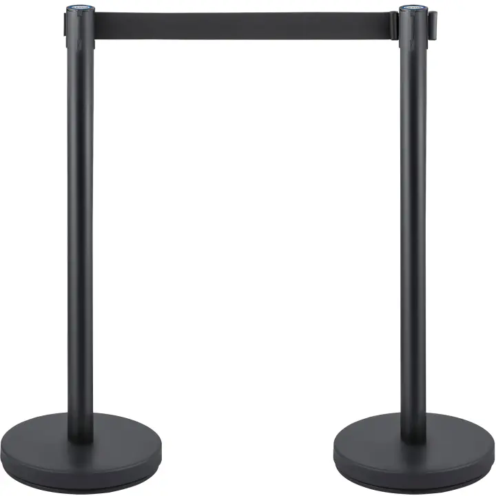 SucceBuy Juego de postes de control de multitudes, base de hormigón y metal, montaje de fácil conexión para gestión de eventos, colas y barreras - 1