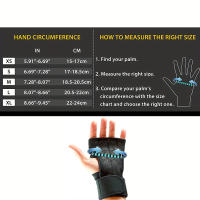 Guantes de entrenamiento para levantamiento de pesas para hombres y mujeres, Protector de Palma de mano para Fitness, deportes, culturismo, gimnasio, 1 par - details 0