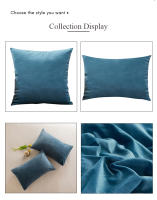 Funda de Almohada de Terciopelo Suave Tamaño Estándar 30x50cm/40x40cm/45x45cm/50x50cm - details 2