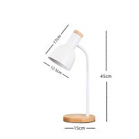 Lámpara de escritorio Creativa de estilo simple, Luz Lectura de dormitorio WITH BASE DE Foco E27, - details 0