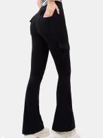Pantalones de Yoga Casuales para Mujer de Talla Grande Cintura Alta, Malla Entrenadora, Bolsillo, Ropa Deportiva - details 3