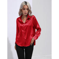 Camisa de satén para mujer, blusa de manga larga, nuevo estilo primavera/verano, ropa de mujer - details 19