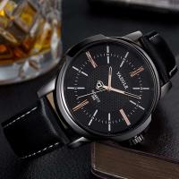 Reloj de Cuarzo Premium para Hombres YAZOLE Nuevo Reloj de Vestir de Cuero - details 0