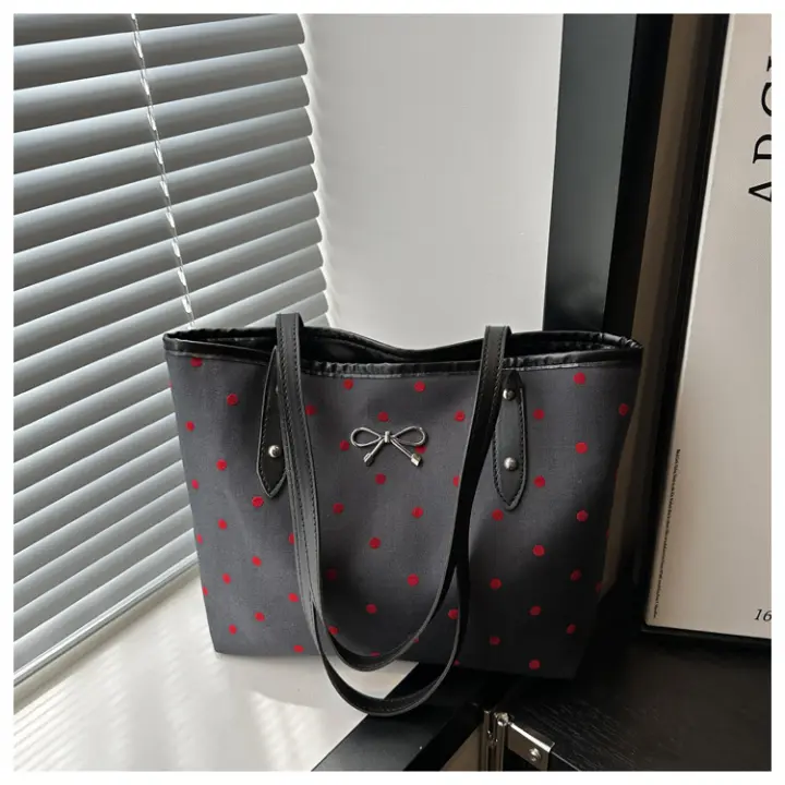 Bolso Casual de Hombro con Lienzo de Punto Trend de Moda 2025 Gran Capacidad - 1