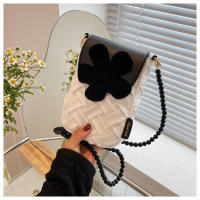 Bolsa de Teléfono Móvil de Lujo Ligera con Cadena de Perlas Bolsa de Verano a la Moda para Mujeres - details 1